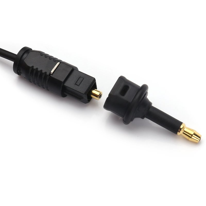 MOBOREST Digital Fiber Optic Toslink to 3.5mm Jack (Mini Toslink) Plug Adaptor Digital Optical for Audio (2Pack) - Image 5